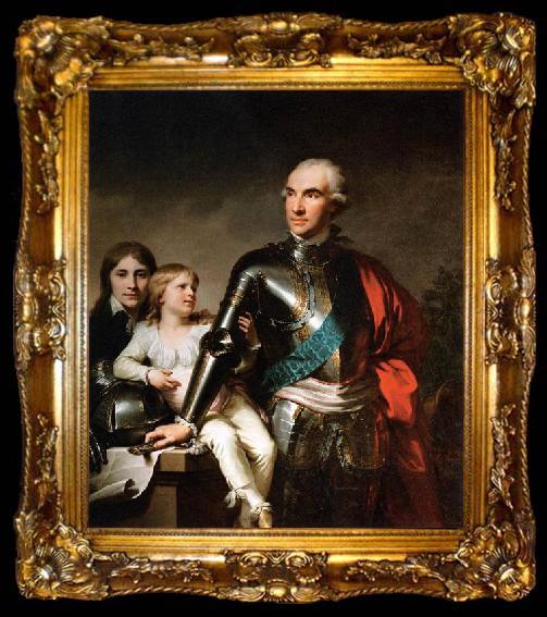 framed  unknow artist The Count Potocki and his sons, ta009-2